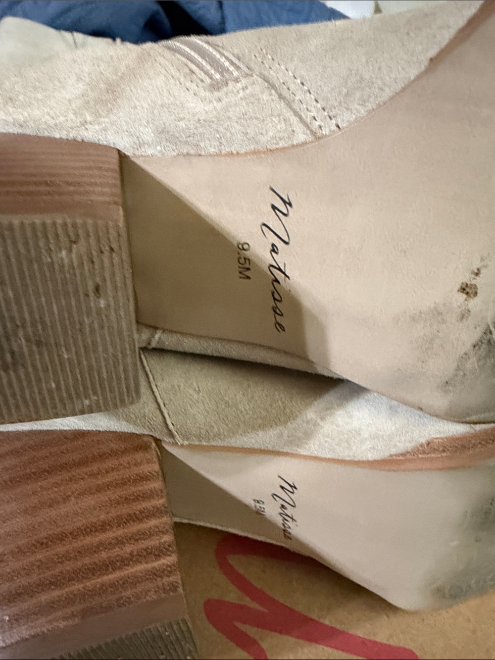 Matisse Oat Suede Knee Pointed-Toe Suede Boots - Picture 10 of 10